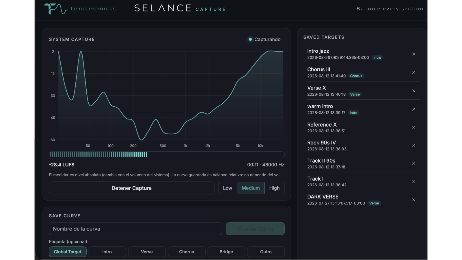 SELANCE Capture capture screen