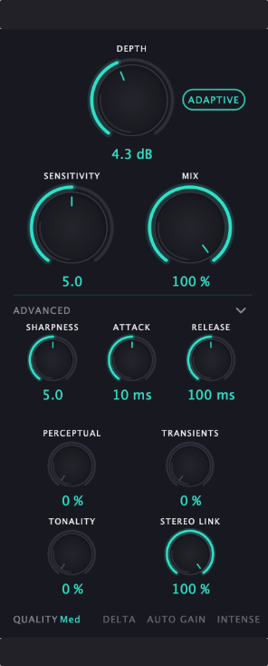 Resonance global controls sidebar